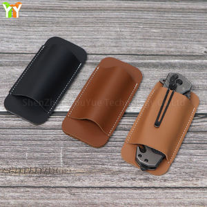 EDC Herenriem Opvouwbaar Mes Draaghoes Kunstleer Riemlus Meskoker Horizontale Opvouwbare Mes Holster - Product Image 4