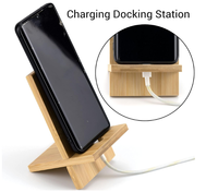 Support de téléphone en bois, support de téléphone portable en bois pour bureau, support d'iPad en bois pour affichage