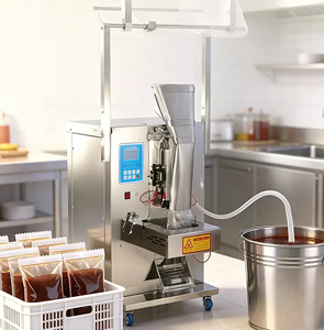 Machine d'emballage automatique multifonction en acier inoxydable pour sachets de liquides (eau, jus, lait) avec <span class=keywords><strong>film</strong></span> adhésif et scellage - Product Image 3