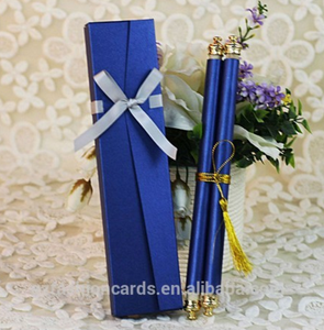 Bán buôn chất lượng nóng giấy cuộn lời mời dập nóng lá vàng hoàng gia thiết kế sang trọng đám cưới CuộN Thiệp mời - Product Image 5