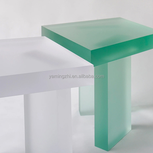 <strong>High</strong> Class Creativity Living Room Matte Green Acrylic <strong>Side</strong> <strong>Table</strong> Art Design Home Use Small Acrylic Coffee <strong>Table</strong> - Product Image 5