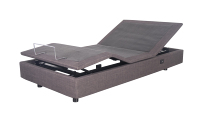Lit électrique réglable avec cadre métallique durable, design pliable, style moderne - Taille Queen pour hôtel, appartement, chambre à coucher