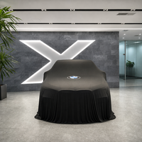 Housse de présentation de voiture en satin de soie de luxe haute densité avec logo personnalisé et tissu rétractable à haute élasticité