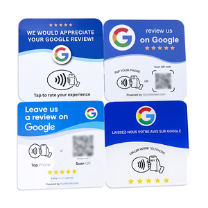 Placa con Chip NFC Personalizada, Etiqueta Adhesiva para Mesa de Restaurante con Menú Interactivo, Tarjeta NFC Cuadrada de PVC para Reseñas de Google - Product Image 4