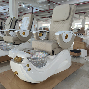 Luxueux nouveau design ongles salon pied spa <span class=keywords><strong>soin</strong></span> chaise électrique réglable inclinable massage pédicure spa chaise avec lumières led - Product Image 2