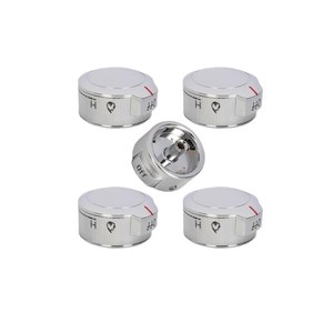 ลูกบิดเตาแก๊สอัลลอยสังกะสีทนทานสำหรับ Cooktop อะไหล่0687 W11030413 - Product Image 1