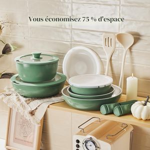 Modern Classic Marble Spiral Kitchen Cookware Set Wood Grain Aluminum & Die-<b>Cast</b> Forged Ceramic Pots <b>Pans</b> for Home Cooking - Product Image 4
