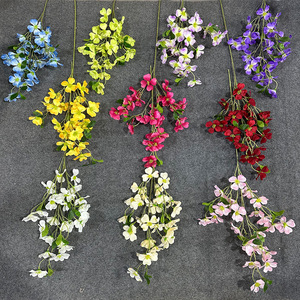 Fleurs artificielles de Cornus Kousa en soie, réalistes, pour décoration de mariage, décoration intérieure, accessoires extérieurs, moulage par injection, fabrication chinoise - Product Image 2