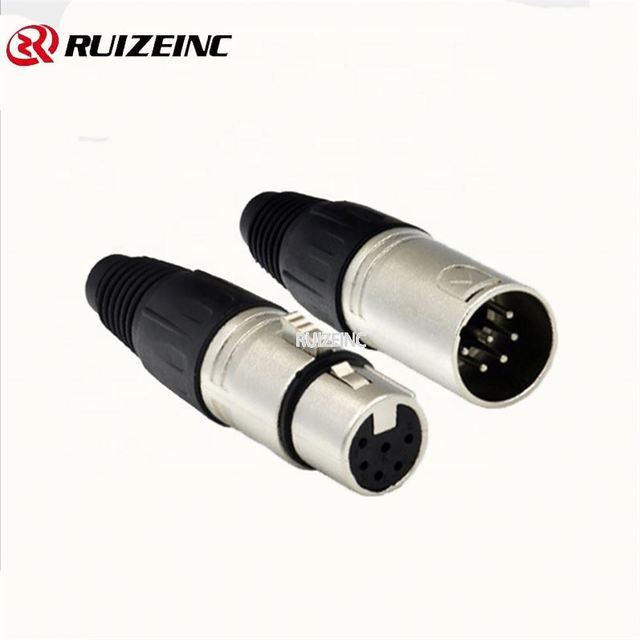 Factory Directly Connect 6Pin XLR Male Xlr Connectors Xlr Jack