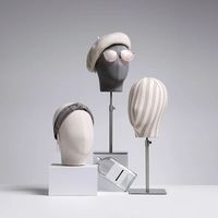 Présentoir de Tête de Mannequin pour Bandeaux, Chapeaux et Perruques