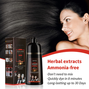 Shampoo Colorante 500ml con Estratti Erboristici, Migliora i Capelli Crespi, Effetto Rapido, Cura dei Capelli, Shampoo Colorante per Lucentezza, per Barbieri - Product Image 1