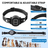 Collier de dressage électrique haute sensibilité pour chiens avec télécommande, collier anti-aboiement vibrant et réglable