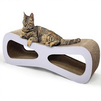 Lit grattoir pour chat, planche à gratter pour chat, lit de repos en carton et chaise longue en carton pour chats