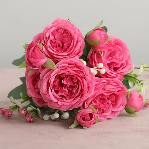 Simulated Peony Bouquet 35cm Elegant <b>Wedding</b> Bridal Decoration Outdoor Home <b>Prop</b> - Product Image 2
