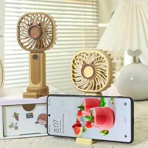 Portable Desk <b>Fan</b> With <b>Stand</b> Rechargeable Battery 5W DC Motor Handheld Three Speeds Summer Cooling Hands-Free Operation - Product Image 3