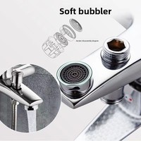 Ensemble de douche en céramique électroplaqué tout cuivre, robinet de salle de bain de luxe chaud-froid, robinet de baignoire à trois poignées avec inverseur de douche
