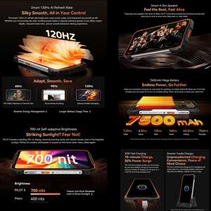 原装Blackview Oscal Pilot 3加固手机12gb + 256GB廉价手机夜视摄像头八核5g智能手机 - Product Image 6