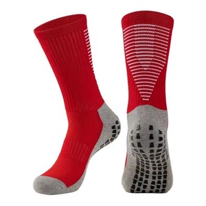 Factory Direct Youth Adult Mid-Cut Football <b>Socks</b> Custom Colors 100% Cotton Reinforced Terry Cushion Anti-Slip <b>Grip</b> Sports - Product Image 6