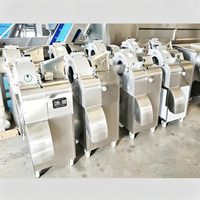 Commerciële elektrische snijmachine Radijsensnijder Aardappelversnipperaar Groenteverwerkingsmes Snackvoedsel