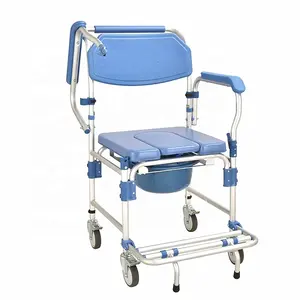 Best Sellers Elderly Use High Quality Commode Wheelchair Cost-effective Toilet Folding Potty Chair With Toilet Commode