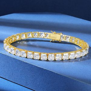 Bracelet tennis pour femme en laiton plaqué or 18 carats avec zircones cubiques de haute qualité, chaîne à griffes, <span class=keywords><strong>accessoires</strong></span> de mode exquis - Product Image 3