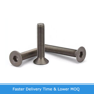 Sekrup Baut Allen Kepala Datar Hexagon Socket <span class=keywords><strong>DIN7991</strong></span> TA2 <span class=keywords><strong>Titanium</strong></span> Murni M2 M2.5 M3 M4 M5 M6 M8 Gr2 - Product Image 3