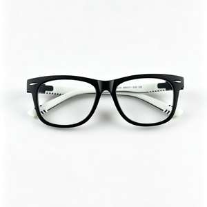 JH-TR210 Occhiali da Vista Quadrati alla Moda per Bambini, <span class=keywords><strong>Montatura</strong></span> Flessibile in TR90 per Ragazzi e Ragazze, Nuovi Occhiali Ottici Bicolore Colorati - Product Image 5