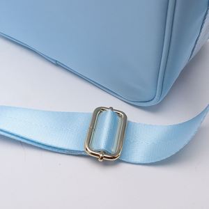 Sac à déjeuner isotherme en nylon durable et écologique pour adultes et enfants, étanche, avec fermeture éclair, pour pique-nique en extérieur, avec bandoulière - Product Image 3