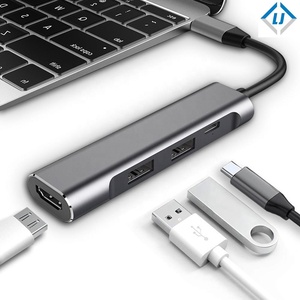 USB C HUB Type C เป็น USB 3.0 HUB <span class=keywords><strong>HDMI</strong></span> VGA RJ45 Thunderbolt 3อะแดปเตอร์ Fr Macbook - Product Image 3