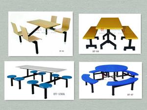 Muebles de <span class=keywords><strong>Comedor</strong></span> <span class=keywords><strong>para</strong></span> Cantina Escolar, <span class=keywords><strong>Mesa</strong></span> de Plástico con Estructura Metálica y Banco Combinado <span class=keywords><strong>para</strong></span> Cafetería - Product Image 6