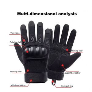 Guantes tácticos de microfibra para exteriores para motocicleta para verano, antideslizantes, para entrenamiento deportivo de ciclismo para uso diario - Product Image 2