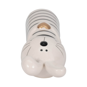 Statuetta Decorativa in Ceramica a Forma di Coniglio con Cuore per Arredamento Casa, Scultura Animale per Bagno, Ufficio, Soggiorno - Product Image 6