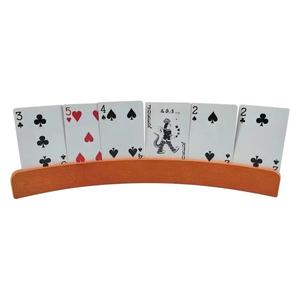 Expositor de cartas de madera curvado con grabado en relieve para uso doméstico - Product Image 1