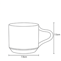 MSH OEM ODM Marque Privée Tasse en Grès Bicolore 270ml 9oz avec Logo Personnalisé pour l'Hôtellerie Professionnelle et le Sourcing Mondial