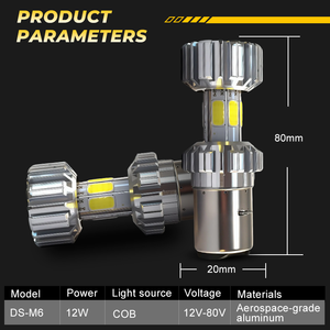 Nuevos Faros Delanteros Redondos para Motocicleta LED de Aluminio H4 Ba20d de Alta/Baja Intensidad, Resistentes al Agua, en Oferta - Product Image 2