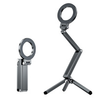 Support de téléphone portable pliable universel multifonctionnel en alliage d'aluminium magnétique réglable en hauteur et portable