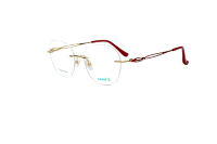 Gafas Ópticas Superovo Unisex de Lujo, Modernas y Populares, con Montura de Titanio sin Aro, Ligeras, con Incrustaciones de Diamantes, para Uso Diario