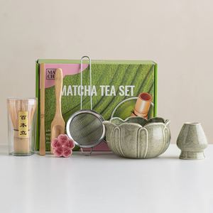Wholesale High Quality Ceramic Matcha Bowls with Whisk Stand Bamboo Teaspoon Matcha Making <b>Tools</b> Gift <b>Box</b> Package - Product Image 4
