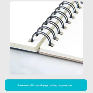 Nhà Máy bán hàng trực tiếp 8K xoắn ốc Sketchbook A4 xách tay cuốn sách vẽ 16k kraft giấy sinh viên-cụ thể cho món quà - Product Image 5