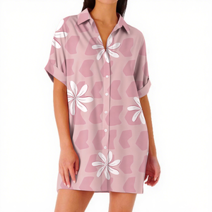Robe d'été sans bretelles pour femmes à la mode avec imprimé hawaïen, personnalisable pour robe longue décontractée pour femmes - Product Image 6
