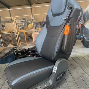 مقعد السائق الرئيسي للشاحنة مع مقعد فرعي، مقعد طيران للسائق المساعد مع وسادة هوائية، بارتفاع 6.8 متر، لون برتقالي/أسود، صنع في الصين - Product Image 4