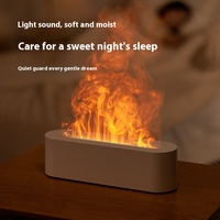 Diffuseur d'arômes à flamme réaliste créatif Lampe d'ambiance colorée avec humidificateur Distributeur de parfum intelligent pour la maison Bureau Chambre