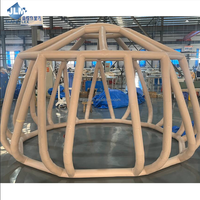 Tente à colonnes d'air gonflables en PVC de 15 cm de diamètre - Imperméable, portable, quatre saisons, installation rapide