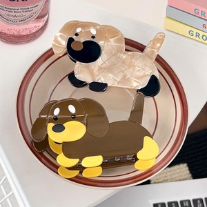 Новый дизайн, корейские ацетатные Когти для волос Xixing, милые Мультяшные Когти для волос в форме собачьего животного, оптовая продажа, большие Когти для волос для женщин - Product Image 3