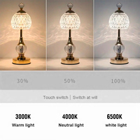 Lampe de bureau moderne et luxueuse en aluminium avec abat-jour doré, variateur tactile LED DC pour la maison et le bureau