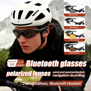 Fashion Leisure Sports Audio Sunglasses Men's Classic Square Outdoor Sunscreen Cycling Sports <b>Glasses</b> Sunglasses - Product Image 2