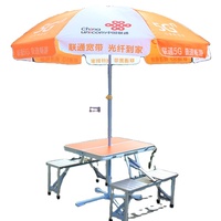 Ensemble table et chaise pliantes portables en tissu Oxford |   Structure de stand extérieur commercial imperméable à une seule couche pour événements promotionnels