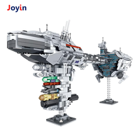 2070 pièces STEM nébuleuse gardien vaisseau spatial bricolage Kit de construction pour enfants jouet éducatif avec faisceaux laser et ailes