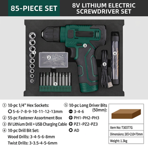 Nuevo Taladro Eléctrico Recargable con Batería de Litio de 8V, Taladro Manual, Herramienta Eléctrica Doméstica, Juego de Taladro Eléctrico, Multifuncional para el Hogar - Product Image 4