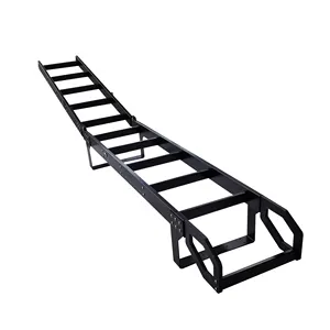Легкие индивидуальные черные алюминиевые компактные складные лестницы с выдвижными алюминиевыми лестницами